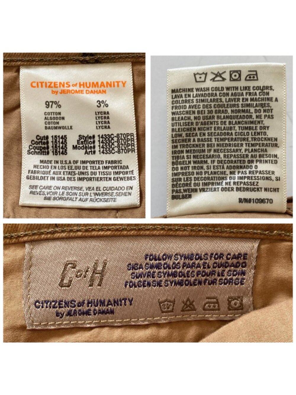 NWT C of H Mandy high waist retro slim roll up Jeans,‎ size 27 - Picture 5 of 13